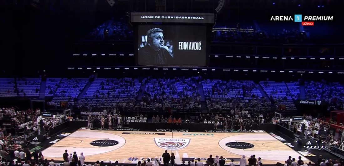 Muk na finalu ABA lige! Partizan i Dubai odali počast Edinu Avdiću (VIDEO)