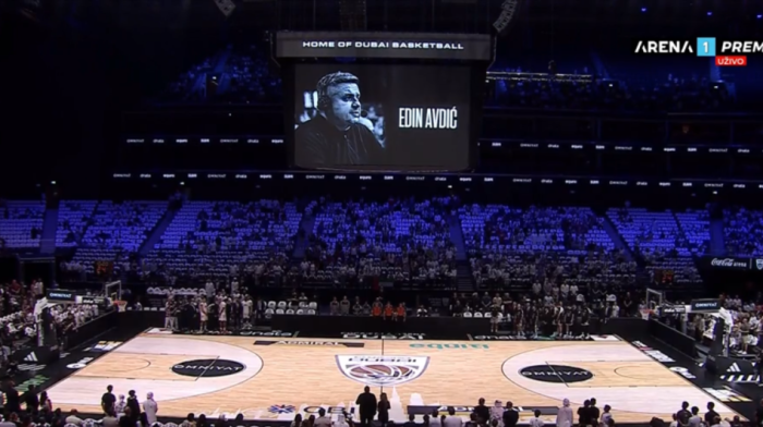 Muk na finalu ABA lige! Partizan i Dubai odali počast Edinu Avdiću (VIDEO)