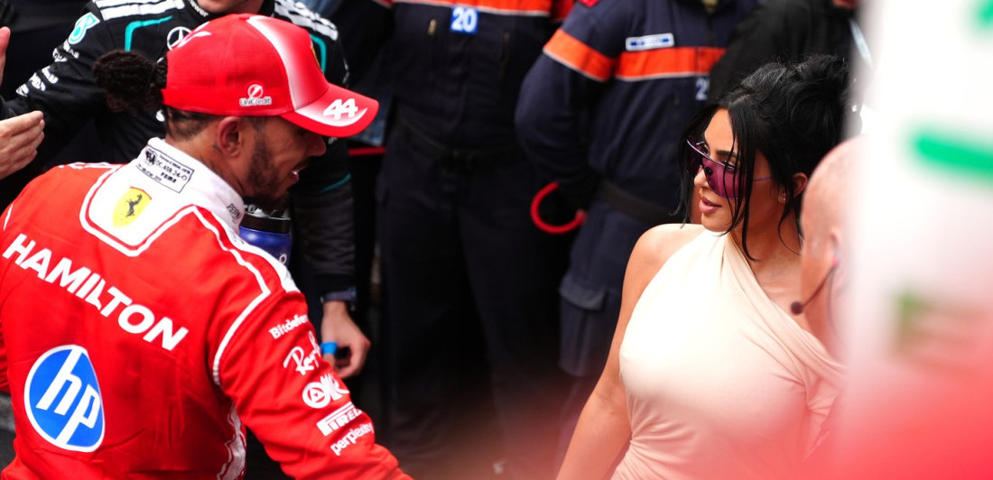 Kim Kardašijan bodrila Hamiltona u Monaku: On poslao poljubac pred svima, pa progovorio o njihovoj vezi (FOTO)