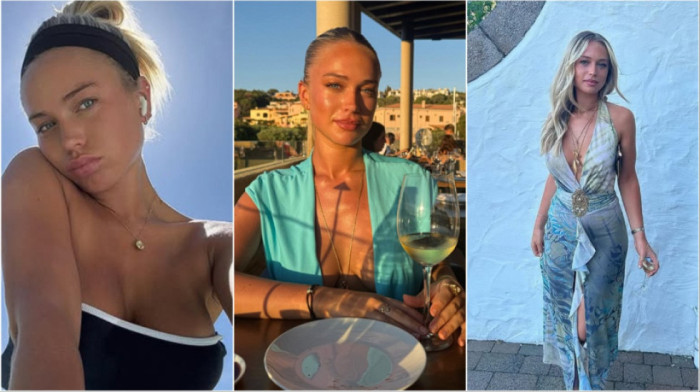 Vrelo izdanje bez brusa: Devojka zvezde Mundijala u izazovnoj haljini, grudi samo što ne ispadnu (FOTO)