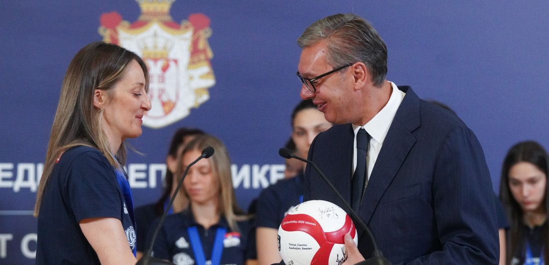Predsednik Vučić primio odbojkašice: Vi ste ponos Srbije, naš narod je uvek uz vas