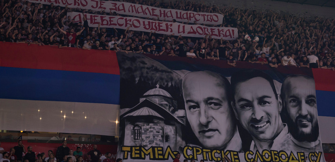 "Temelji srpske slobode"! "Delije" posvetile moćan transparent ubijenim Srbima u Banjskoj