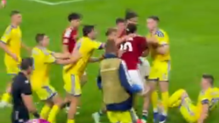Nije se znalo ko koga udara! Mađari i Ukrajinci se sukobili, Srbin uleteo (VIDEO)