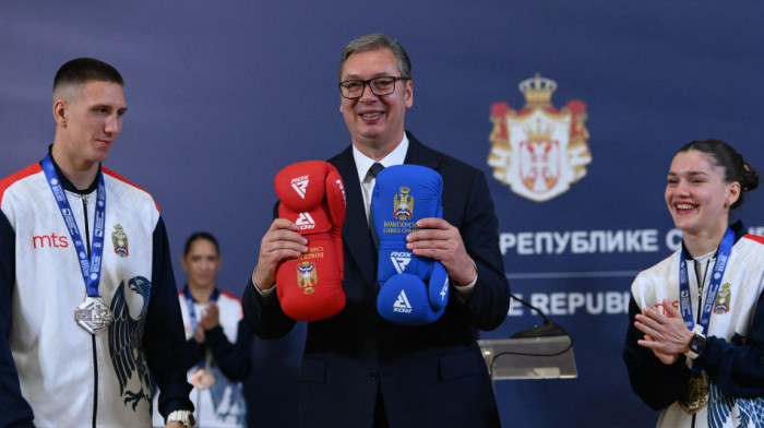 Predsednik Vučić primio srpske šampione: Beskrajno vam hvala, obradovali ste naš narod