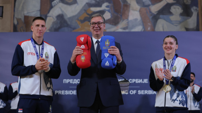 Predsednik Vučić primio srpske šampione: Beskrajno vam hvala, obradovali ste naš narod