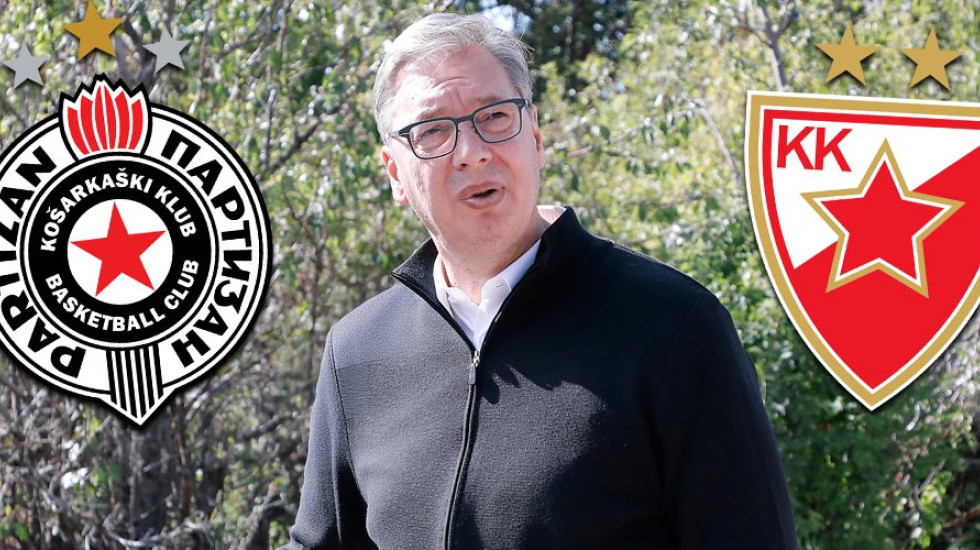Vučić se oglasio o Zvezdi i Partizanu: Ko igra bolju košarku i ko ima strašnog trenera?